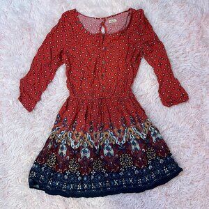 Hollister Three-Quarter Length Sleeve Dress